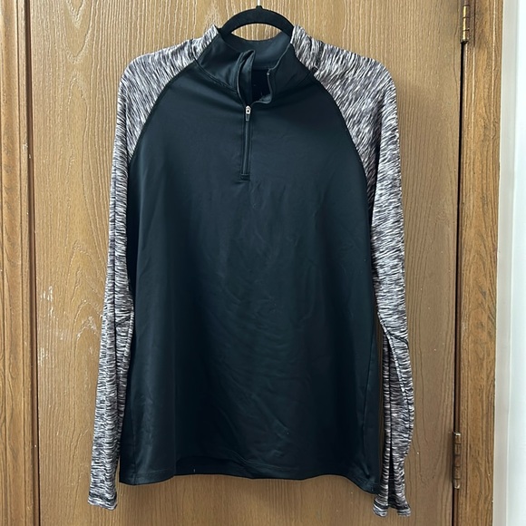 Jockey Tops - Jockey Black/White Athletic Quarter Zip